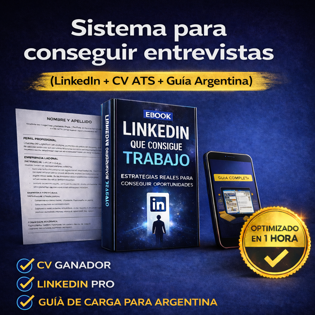 Sistema para conseguir entrevistas (LinkedIn + CV ATS + Guía de carga en Argentina)